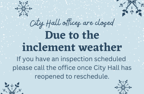 City Hall Closed for Inclement Weather