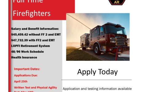 Hiring Full Time Firefighter