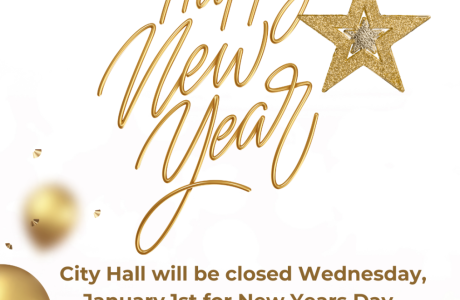 City Hall Closed for New Years Day