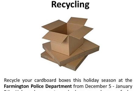 Farmington Holiday Cardboard Recycling