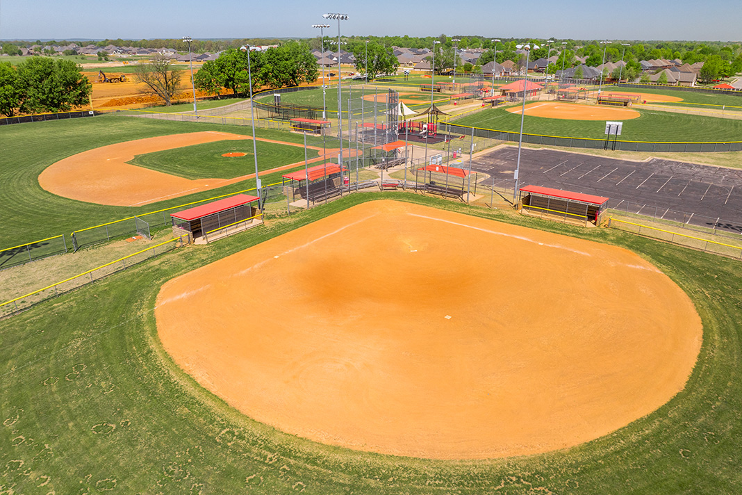 Aerial view of Farmington Sports Complex